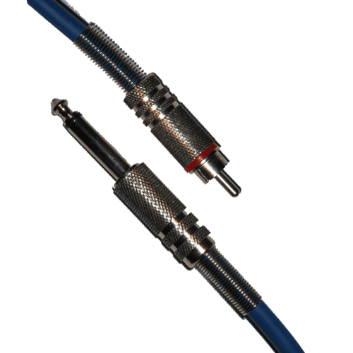 Schulz Kabel CLK 1 Cinchstecker - Klinke 6,3mm mono (Schulz IK5) 1m blau