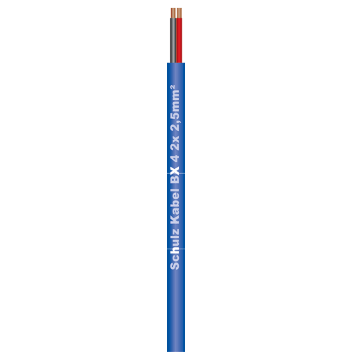 Schulz Kabel BX 4 Schulz BX 4 Lautsprecherkabel 2x 2,5qmm blau 100m