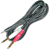 Schulz Kabel GMS 2 Klinkenst. 3,5mm stereo an 2x Klinkenst. 6,3mm mono (verg.) 2m