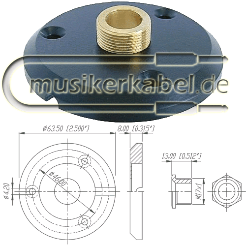 Neutrik GF1 Neutrik Schwanenhals stabiler Befestigungsflansch