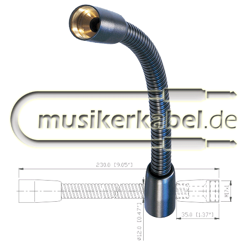 Neutrik GN18 Neutrik Schwanenhals 230mm lang 12mm Durchmesser