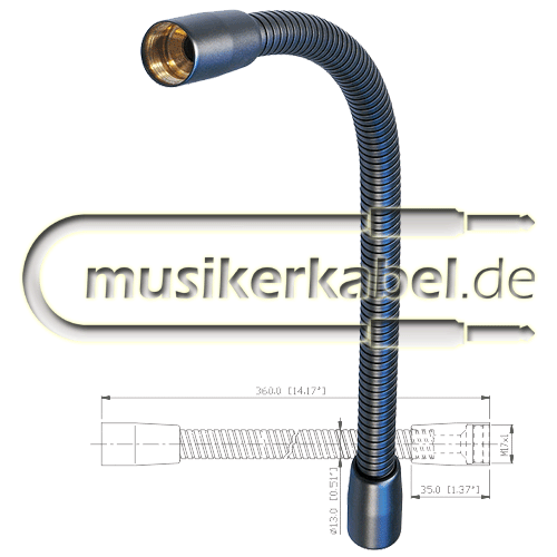 Neutrik GN36 Neutrik Schwanenhals 360mm lang 13mm Durchmesser