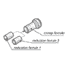 Neutrik MSRC Neutrik miniCON Crimpansatz für Kabelgehäuse