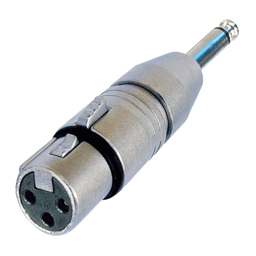 Neutrik NA2FP Neutrik Adapter rund XLR female - Klinkenstecker 6,3mm mono