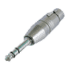 Neutrik NA3FP Neutrik Adapter rund XLR female - Klinkenstecker 6,3mm stereo