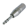 Neutrik NA3MP Neutrik Adapter rund XLR male - Klinkenstecker 6,3mm stereo