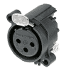 Neutrik NC3FAHL1 Neutrik XLR-Buchse A-Serie 3pol fem., print links