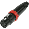 Neutrik NC3FXS-B Neutrik X-Serie XLR-Stecker 3pol female mit Schalter, schwarz