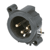 Neutrik NC3MAH Neutrik XLR-Buchse A-Serie 3pol male, print horiz.