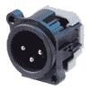 Neutrik NC3MAY Neutrik XLR-Buchse A-Serie 3pol male, IDC-Anschluß AWG24