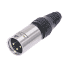 Neutrik NC3MX-HD-B Neutrik XLR-Stecker X-HD-Serie 3pol male, schwarz