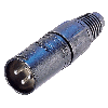 Neutrik NC5MX-B Neutrik X-Serie XLR-Stecker 5pol male, schwarz, Kontakte verg.