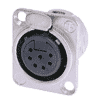 Neutrik NC7FD-L-1 Neutrik XLR-Buchse DL-Serie 7pol female nickel, Kontakte versilbert, löt