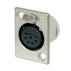 Neutrik NC7FP-1 Neutrik XLR-Buchse P-Serie 7pol female, versilberte Kontakte, vernickeltes Gehäuse