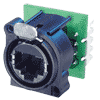 Neutrik NE8FAV-YK Neutrik etherCON RJ45-Cat5-Buchse, A-Serie, Schneid- u. Klemmtechnik