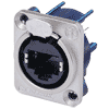 Neutrik NE8FDV Neutrik etherCON RJ45 Buchse, D-Serie, vertikale Printmontage, nickel