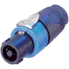 Neutrik NL4FX Neutrik speakON-Stecker SPX-Serie 4pol, dunkelgrau