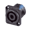 Neutrik NL4MP-UC Neutrik speakON-Buchse 4pol D-Form FASTON 40A-Version