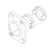 Neutrik RP81 Neutrik neutriCON modular Chassisgehäuse 90° schwarz