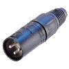 Neutrik NC5MX-BAG Neutrik X-Serie XLR-Stecker 5pol male, schwarz, Kontakte vers.