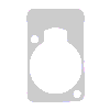 Neutrik DSS-8 Neutrik D-Serie Beschriftungsfeld grau