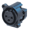 Neutrik NC3FAY-0 Neutrik XLR-Buchse A-Serie 3pol fem., IDC-Anschluß AWG24