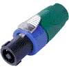 Neutrik NL4FX-5 Neutrik speakON-Stecker SPX-Serie 4pol, grün