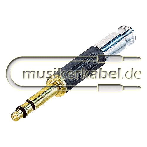 Neutrik NP3TT-AU-B Neutrik TT-Phone-Stecker, vergoldete Kontakte, schwarz