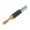 Neutrik NP3TT-AU-B Neutrik TT-Phone-Stecker, vergoldete Kontakte, schwarz