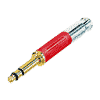 Neutrik NP3TT-AU-R Neutrik TT-Phone-Stecker, vergoldete Kontakte, rot