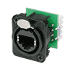 Neutrik NE8FDV-YK-B Neutrik etherCON RJ45 Buchse, D-Serie, IDC, schwarz