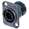 Neutrik ORP8M Neutrik Neutricon Buchse male, schwarz, Set