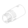 Neutrik MC81-NI Neutrik neutriCON modular Kabelgehäuse V. 90° nickel