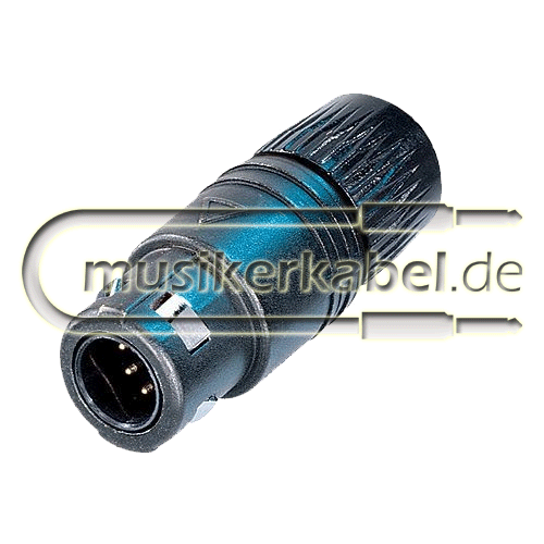 Neutrik OSC8M Neutrik neutriCON Stecker male, schwarz, 180°