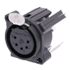 Neutrik NC5FAV-SW Neutrik XLR-Buchse A-Serie 5pol fem., print vert., switch