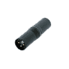 Neutrik NA3MM-B Neutrik Adapter rund XLR male - XLR male schwarz