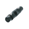 Neutrik NA5FF-B Neutrik Adapter rund XLR 5pol female - XLR 5pol female schwarz