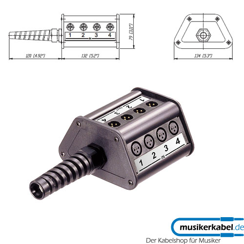 Rean NSB1A-8/4 Rean Stagebox Typ A 8 in 4 out