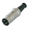 Rean NYS321G Rean DIN-Stecker 3polig, vergoldete Kontakte