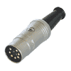 Rean NYS323G Rean DIN-Stecker 7polig, vergoldete Kontakte