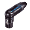 Neutrik NC3FRX-B Neutrik XLR-Stecker RX-Serie 3pol female, gewinkelt, schwarz, Kontakte vergoldet