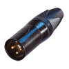 Neutrik NC3MXX-B Neutrik XLR-Stecker XX-Serie 3pol male, vergoldete Kontakte, schwarz