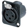 Neutrik NC3FD-LX-BAG Neutrik XLR-Buchse DLX-Serie 3pol female, schwarz
