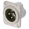 Neutrik NC3MD-LX-M3 Neutrik XLR-Buchse DLX-Serie 3pol male, M3-Löcher