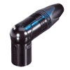 Neutrik NC3MRX-B Neutrik XLR-Stecker RX-Serie 3pol male, gewinkelt, schwarz, Kontakte vergoldet