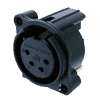 Neutrik NC4FAH-0 Neutrik XLR-Buchse A-Serie 4pol fem., print horiz., o. V.