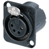 Neutrik NC4FD-LX-BAG Neutrik XLR-Buchse DLX-Serie 4pol female, schwarz