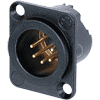 Neutrik NC5MD-LX-B Neutrik XLR-Buchse DLX-Serie 5pol male, vergoldete Kontakte, schwarz