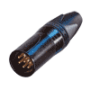 Neutrik NC6MSXX-B Neutrik XLR-Stecker XX-Serie 6pol male SC-Anordnung, verg., sw.