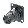 Neutrik NM3MD-B Neutrik Modul D-Form XLR-Stecker 3pol male schwarz